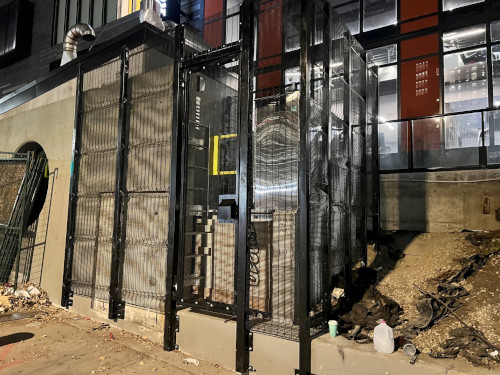 Custom Fencing for Equipment in the 5th Street Underpass